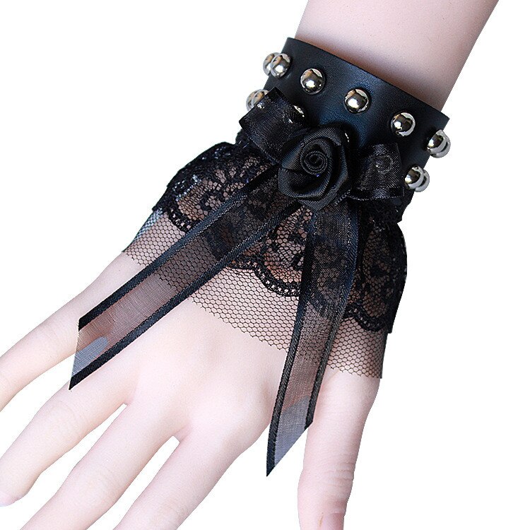 Frauen Jahrgang Steampunk Handschuhe Handgelenk Manschette Getriebe Mädchen Viktorianischen Armbänder Kostüm EIN Armbinde Schmuck Zubehör Spitze Handwear: 5
