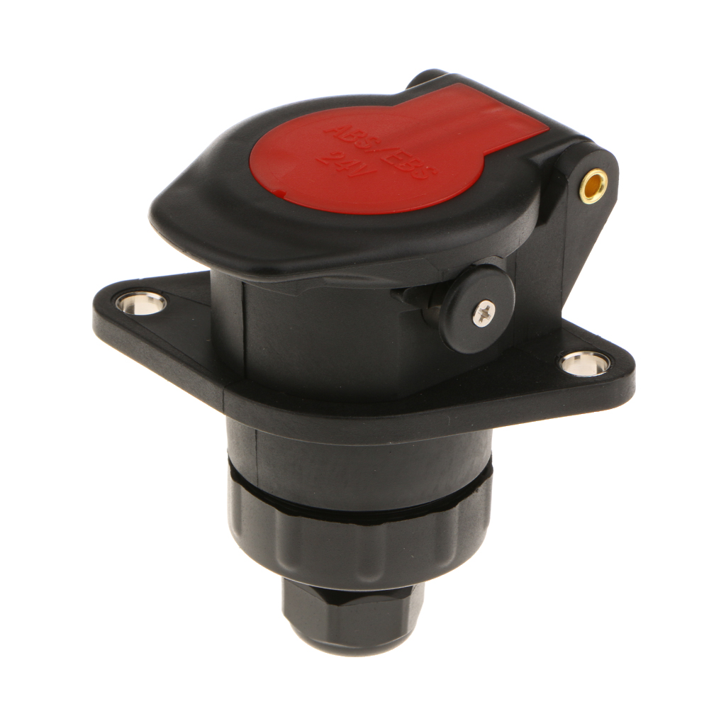 Enchufe de remolque de 15 pines 24V luces de cableado redondas remolque caravana camión barco
