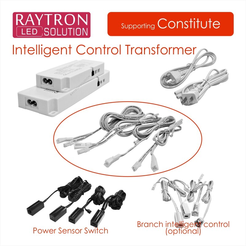 1M/1.5M/2M/3M Length Smart Sensor And Power Switch Special Matching 12V COB Strips With DuPont 25428-2P Terminal Connection Wire