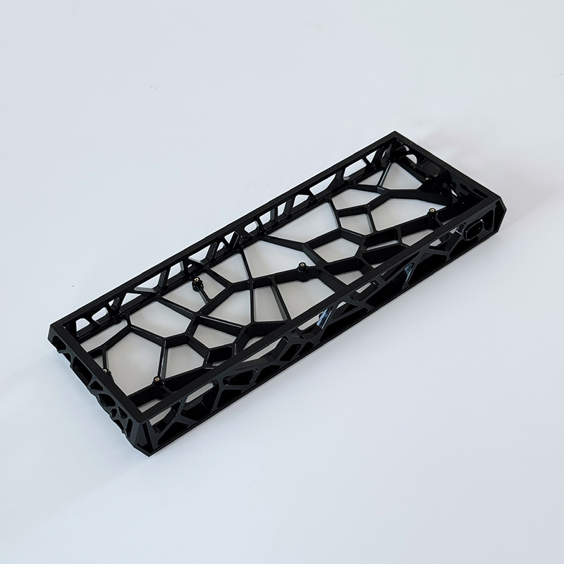 Holy60 Hollow Keyboard Case GH60 GT60 Mad60 Wooting60 M6 Custom Keyboard Shell White/red PC Gamer DIY Mechanical Keyboard: Beige