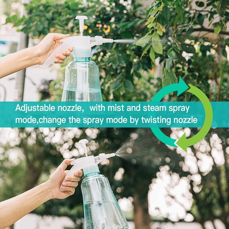 50Oz Pump Sprayer Plant Mister Hand Pressure Sprayers for Lawn and Garden 1.5L (Black)