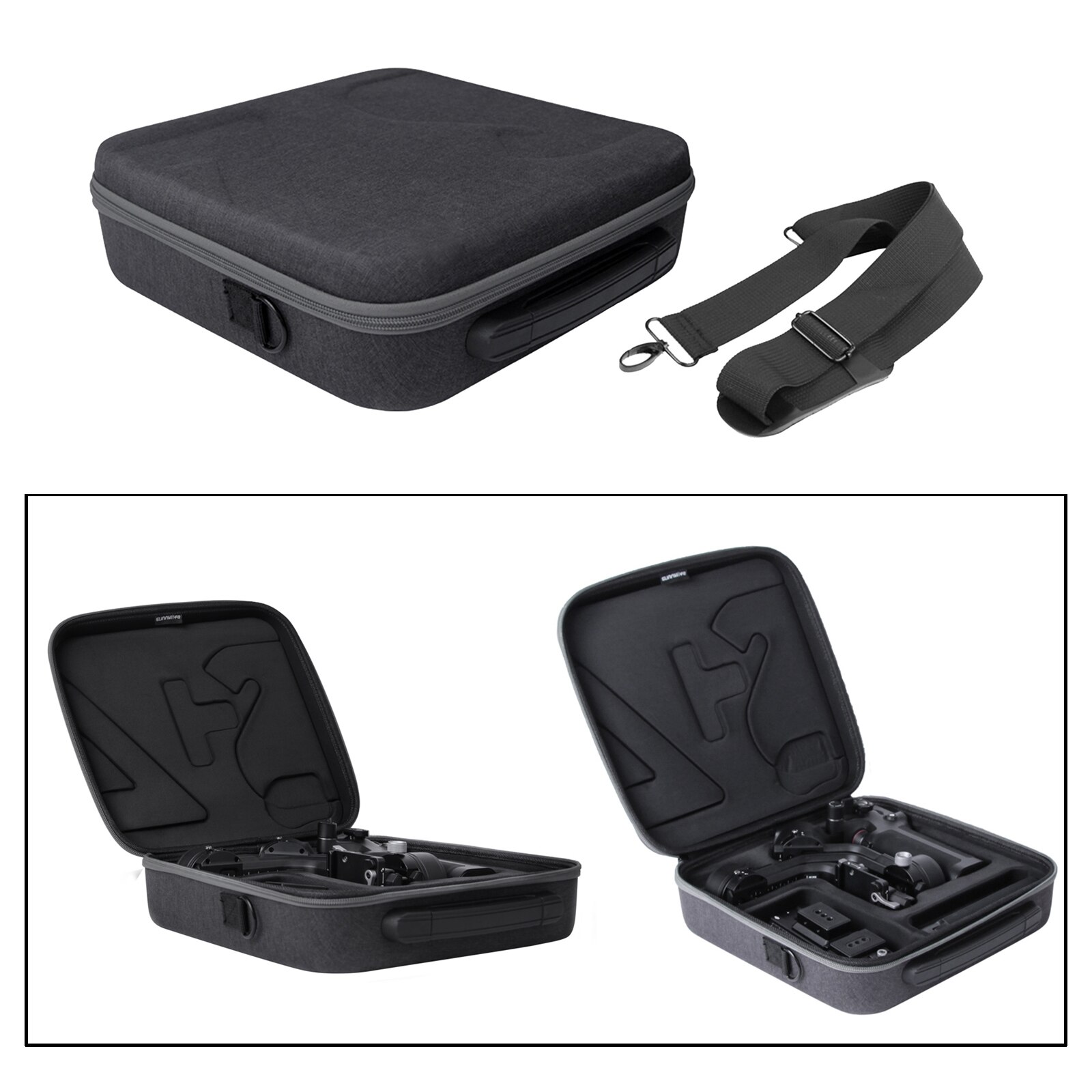 Bolsa de almacenamiento portátil de viaje multifuncional, apta para DJI RSC2 EVA, bolsos de mano a prueba de arañazos