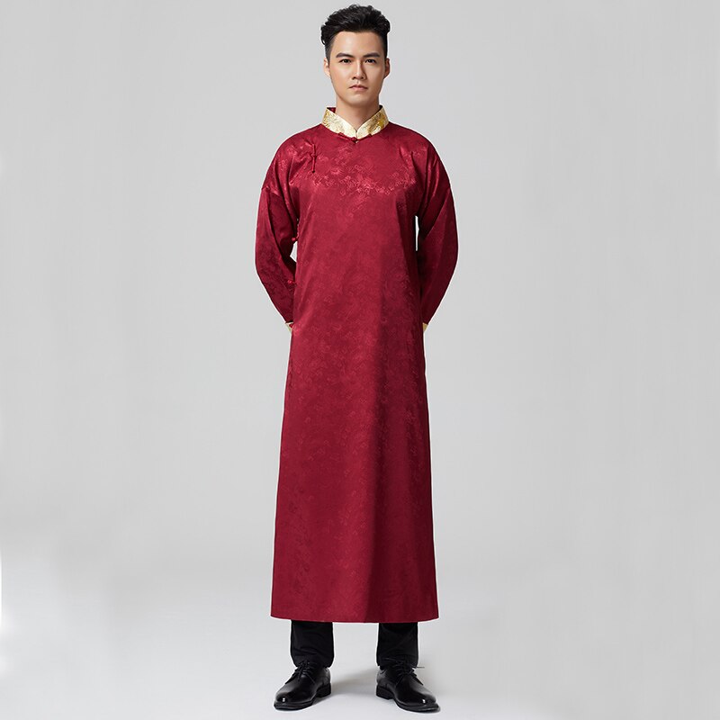 Bata de boda china, traje tradicional chino de padrino de boda, traje Tang, chaqueta de dragón Phoenix para hombre