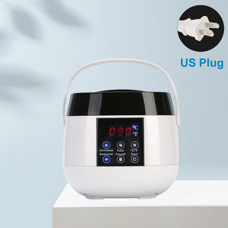 500ml Wax Heater Machine voor Ontharing Wax Smelten Warmer Pot met LCD Temperatuur Display Ontharingscrème Waxen Bonen Heater: green