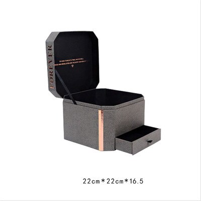 Cajas de papel de flores de doble capa, 1 Uds., caja de cartón para de boda o San Valentín, ideal como: E