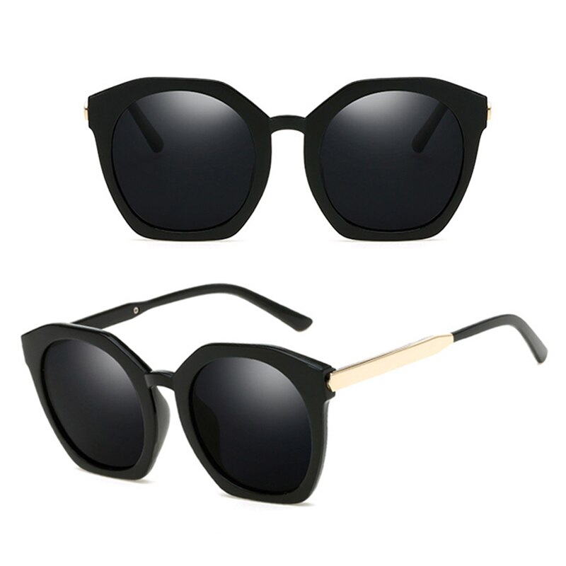 Gafas de sol con revestimiento de espejo, gafas de sol redondas circulares para mujer, gafas de sol con puntos cuadrados para mujer, gafas de de para hombre, gafas de sol: CJ15946 C1