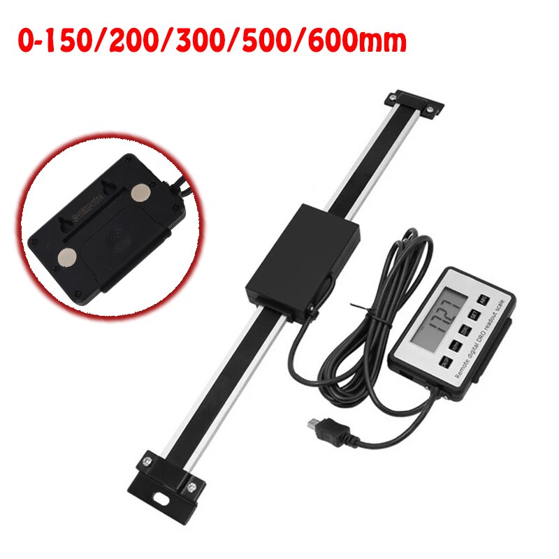 0-150/200/300mm Magnetic Remote Digital linear Scale Table Readout digital External Display Electronic Scale Unit with LCD Base