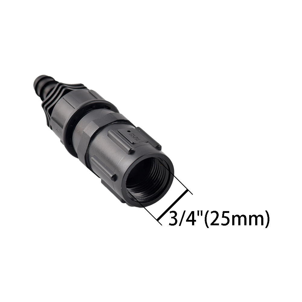 15-45 PSI Water Pressure Regulator Backflow Preventer 1/2 3/4 inch Drip Irrigation Tubing Adapter Connects to Hose or Faucet