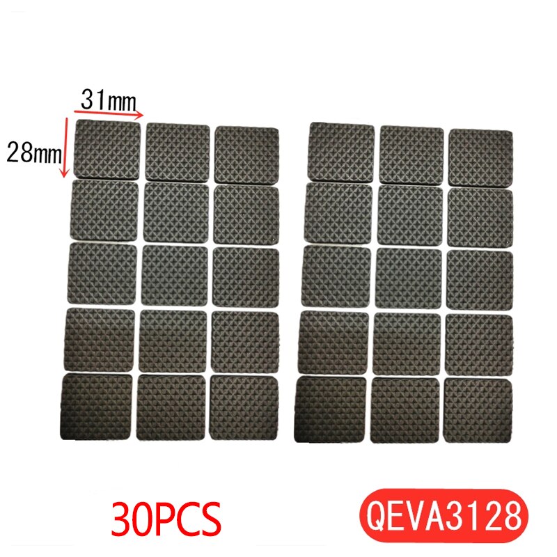 Protège-pieds antidérapants pour meubles, tapis anti-rayures pour sol, couvre-pieds de Table, chaise, noir, auto-adhésif pied meuble set de table protege chaise pied de table protection chaise protege pieds de chaise g: Chrome Brillant