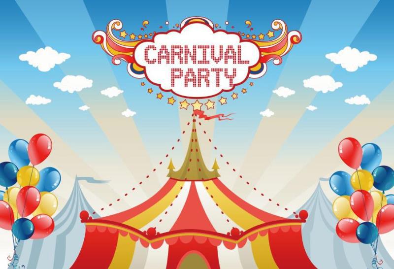 Zirkus-Zelt Fotohintergrund 3x2,4m – Rosa, Für Geburtstag, Baby-Shooter & Partys