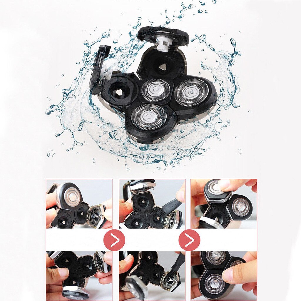 5 In 1 Rechargeable Hair Clipper For Men Bald Head Shaver Razor Cordless Hair Clipper Trimmer Barber Profesional Groomer Shaver