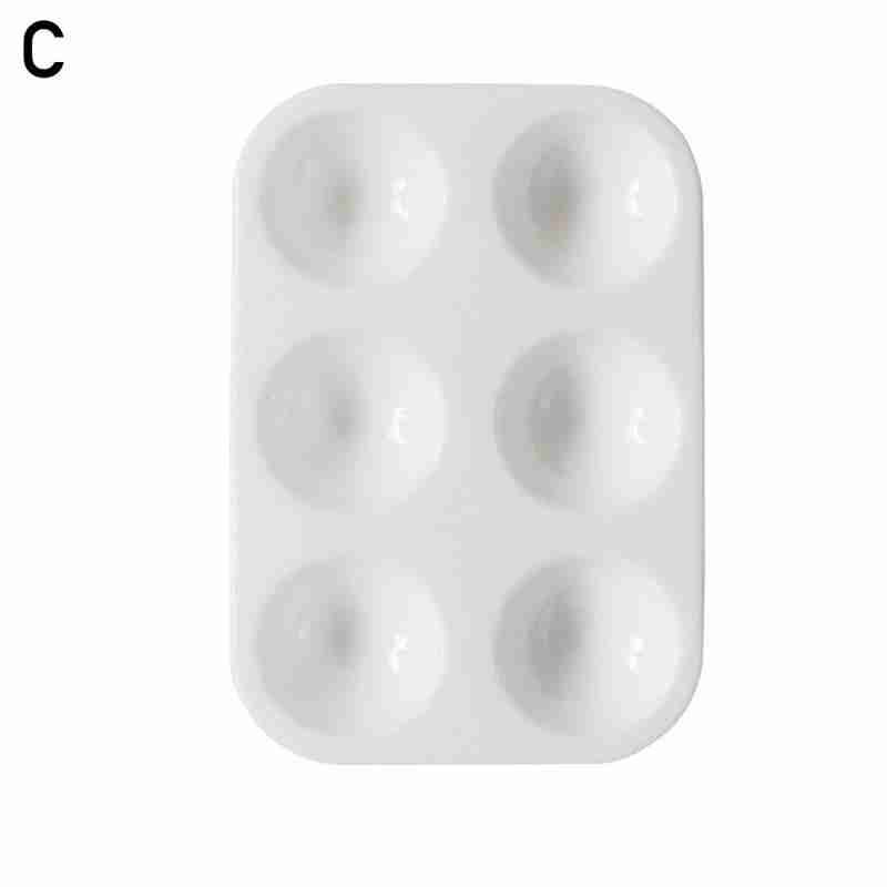 3 Type 6/10/11 Rooster Verf Palet Lade Ronde Plastic Craft Palet Kids Aquarel Levert Mengen Diy Art G7F5: square