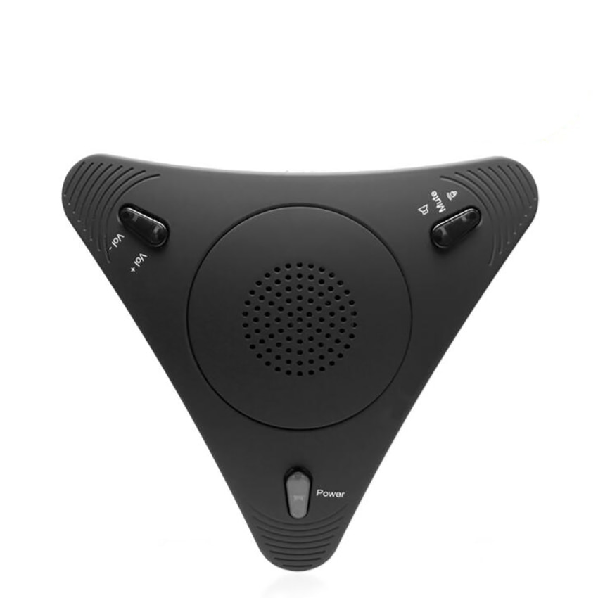 Usb stationær computermikrofon, lydløs knap med led-indikator, rundstrålende kondensator konferencemikrofon højttaler