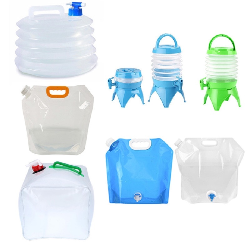 3/5/10/20L Capaciteit Outdoor faltbare wasser tasche Draagbare Rijden Wasser tasche Container Erfüllt Kraan Voor camping Picknick Wandelen