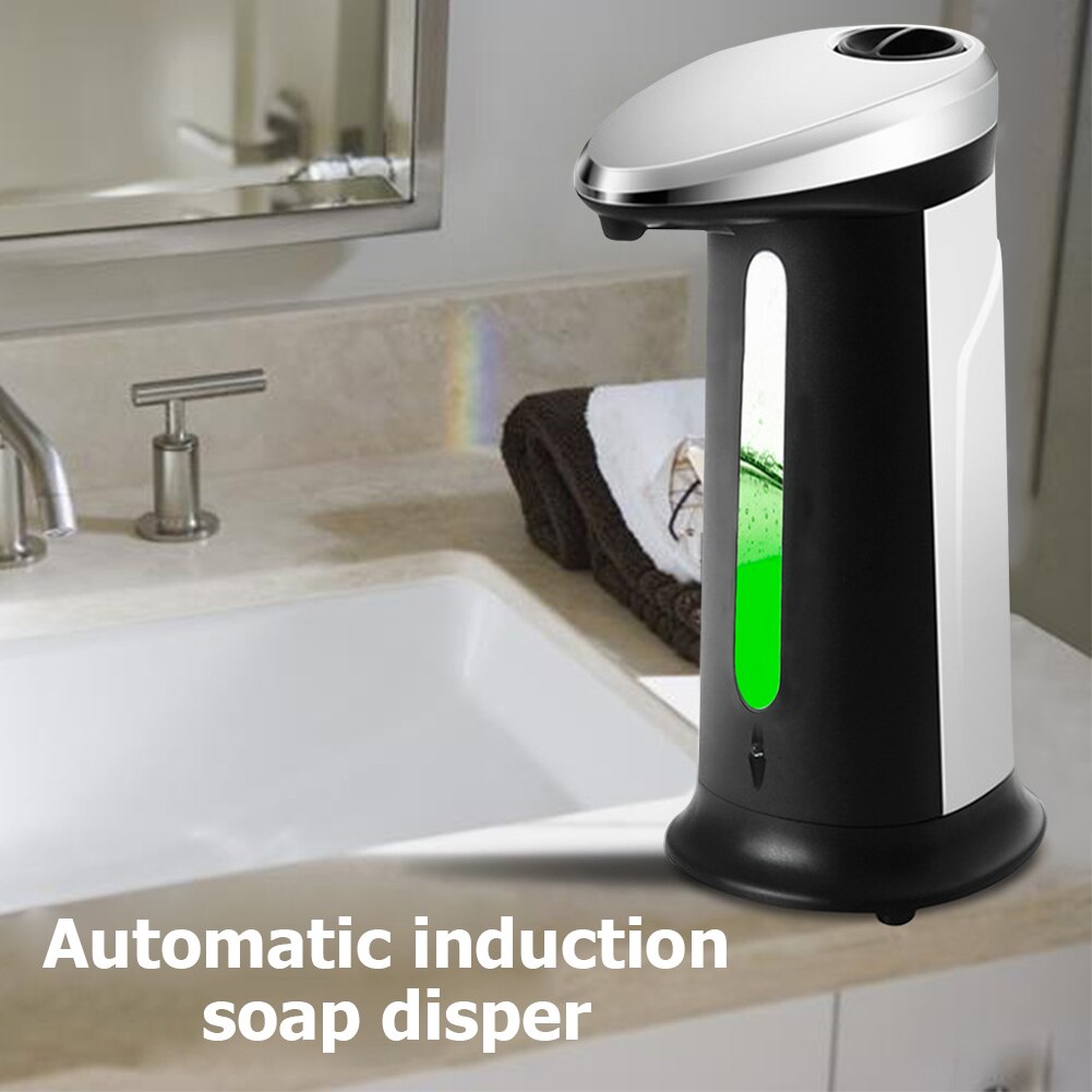 Automatic Soap Dispenser Pump Infrared Sensing Stainless Steel Liquid Soap Holder Shampoo Dispenser Bathroom Liquid Foam Pump