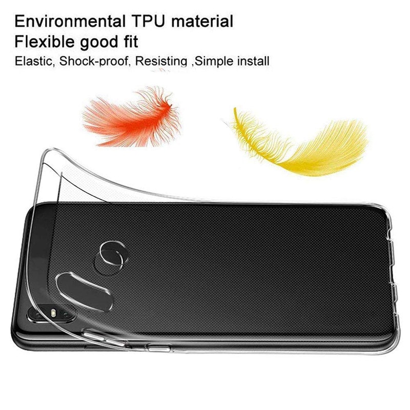 Silicona suave clara fundas de TPU para Motorola Moto una MotorolaOne caso cubierta de cristal transparente Android One AndroidOne Coque