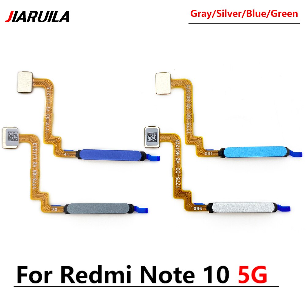 Câble flexible de remplacement pour Xiaomi Redmi Note 10 Pro, 5G, bouton accueil, capteur d'empreinte digitale, identification tactile