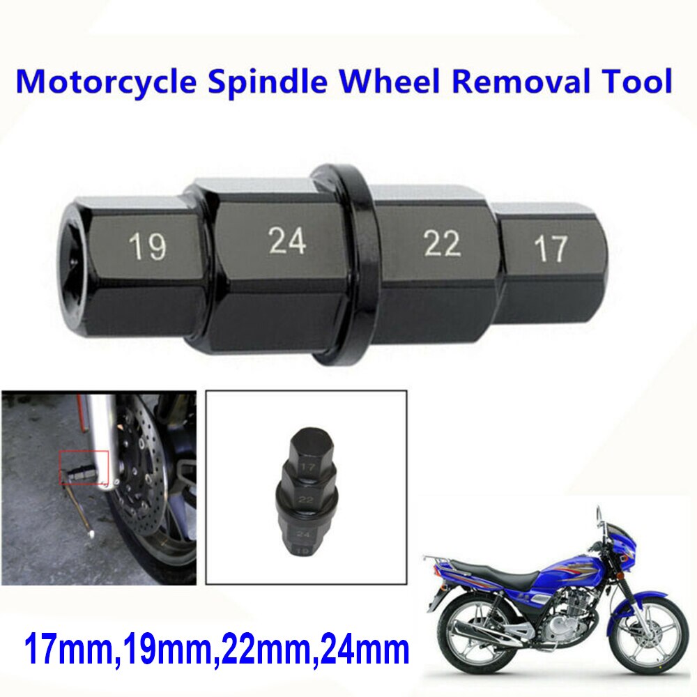 Verktøy for fjerning av metallspindel for honda/kawasaki/suzuki motorsykkel 17/19/22/24mm