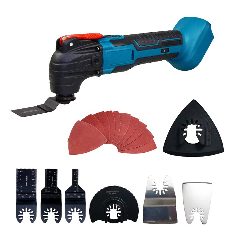 21V Oscillating Multi-Tool Variable Speed Cordless Brushless Electric Saw Trimmer Woodwork Shovel Cutting Tool With Accessories