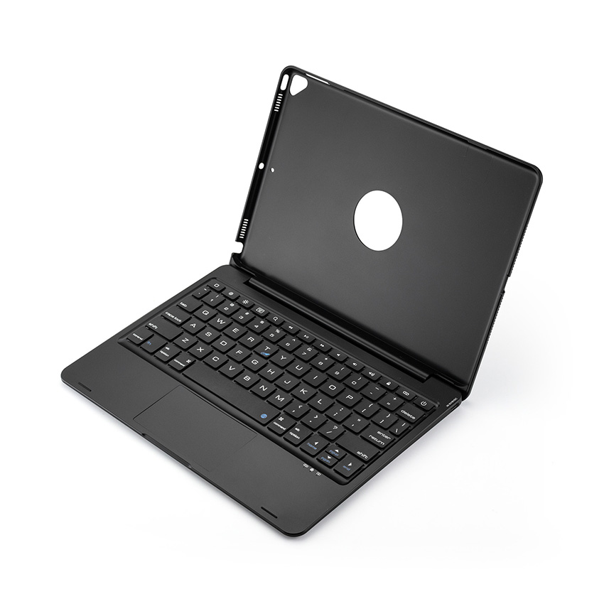 Keyboard Case Cover For iPadPro 10.2 10.5 Tablet Case Wireless Bluetooth-compatible Magic Trackpad: black