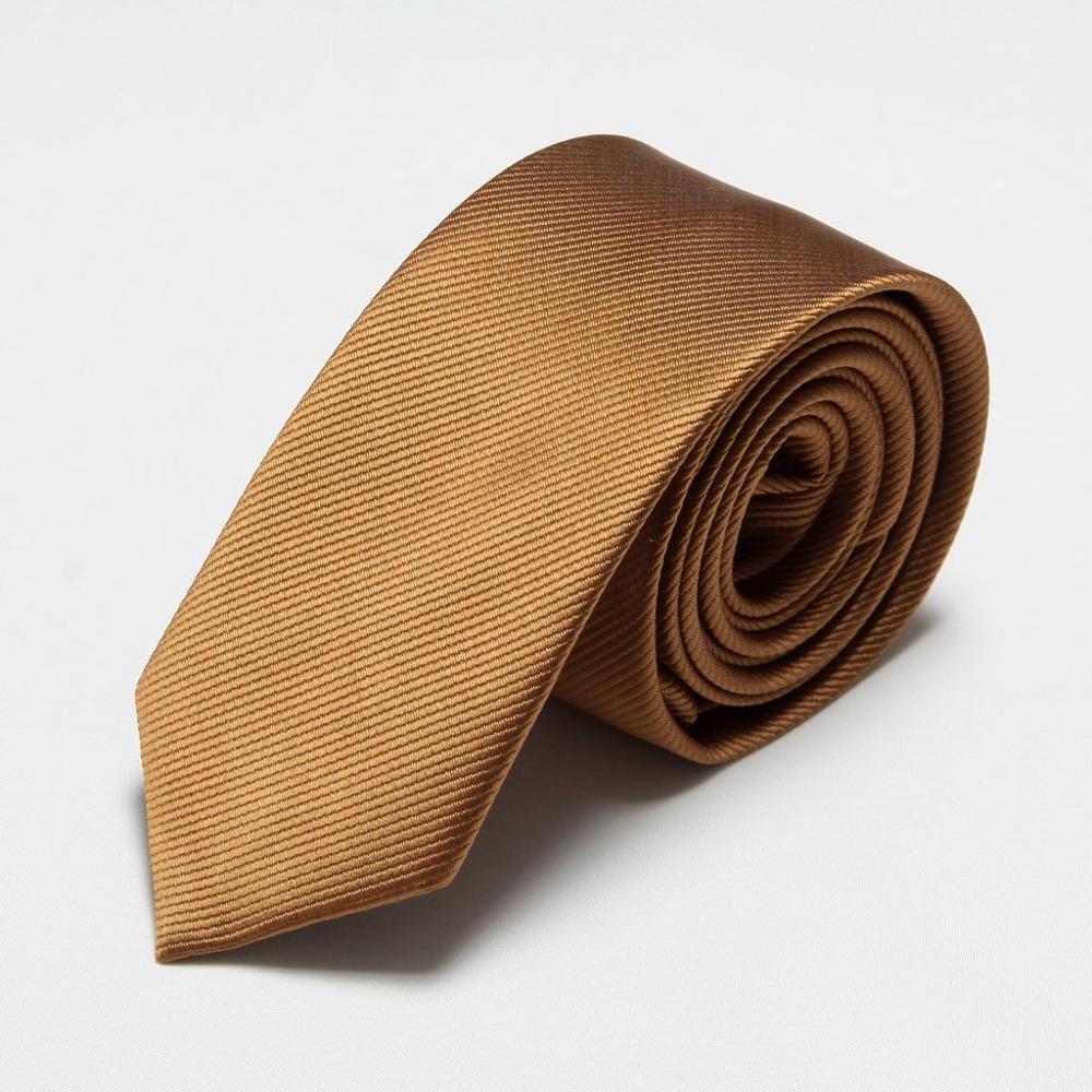 men ties novelty mens neck Slim Tie Turquoise blue neckties cravat ascot solid color wedding business: Brown