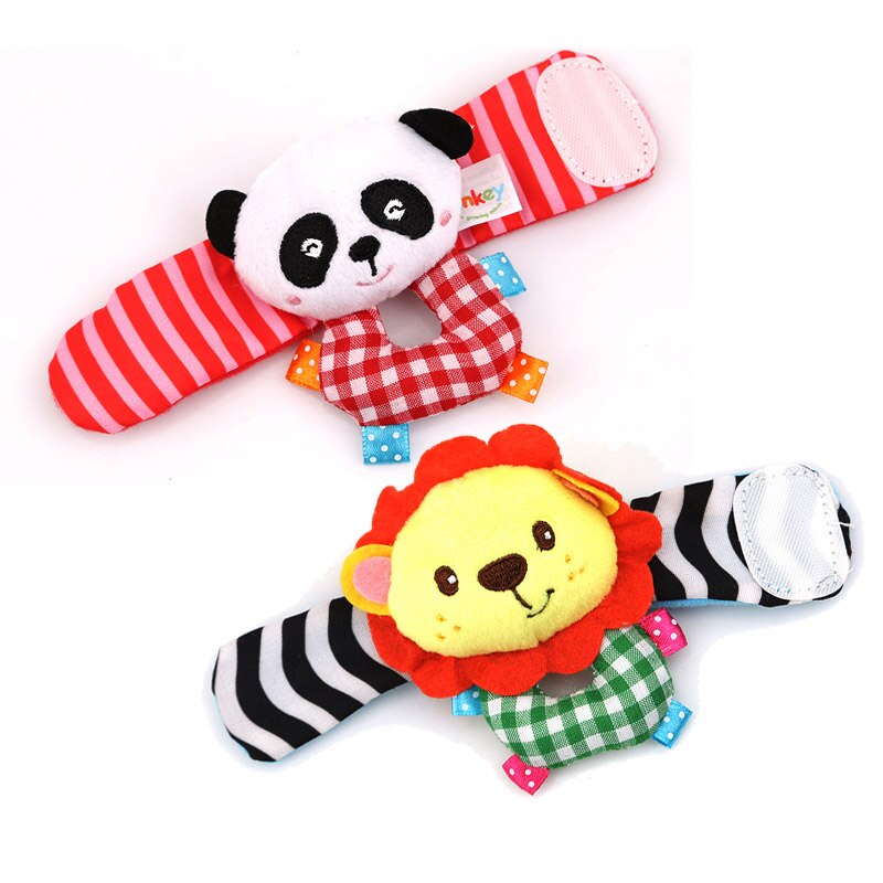 Baby Rammelaars Baby Speelgoed 0-12 Maanden Voor Pasgeborenen Baby Kids Kinderen Zachte Leeuw Uil Sokken Rammelaar Speelgoed Pols rammelaar Educatief Speelgoed