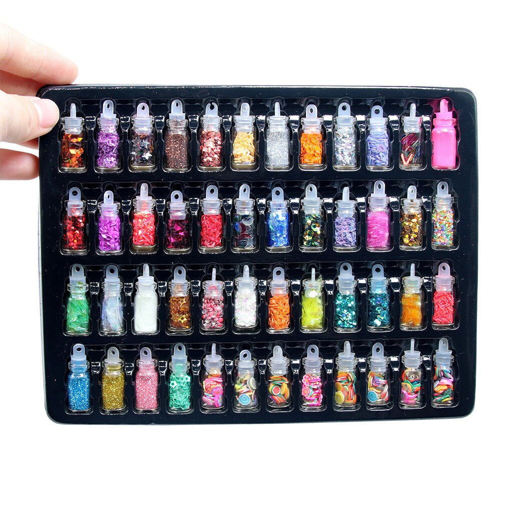 48Stck Pailletten/funkeln Füllstoff Flauschigen Schleim Spielzeug Charme Lizun Modellierung DIY Tonne Bausatz Zubehör Liefert Lustige Für freundlicher
