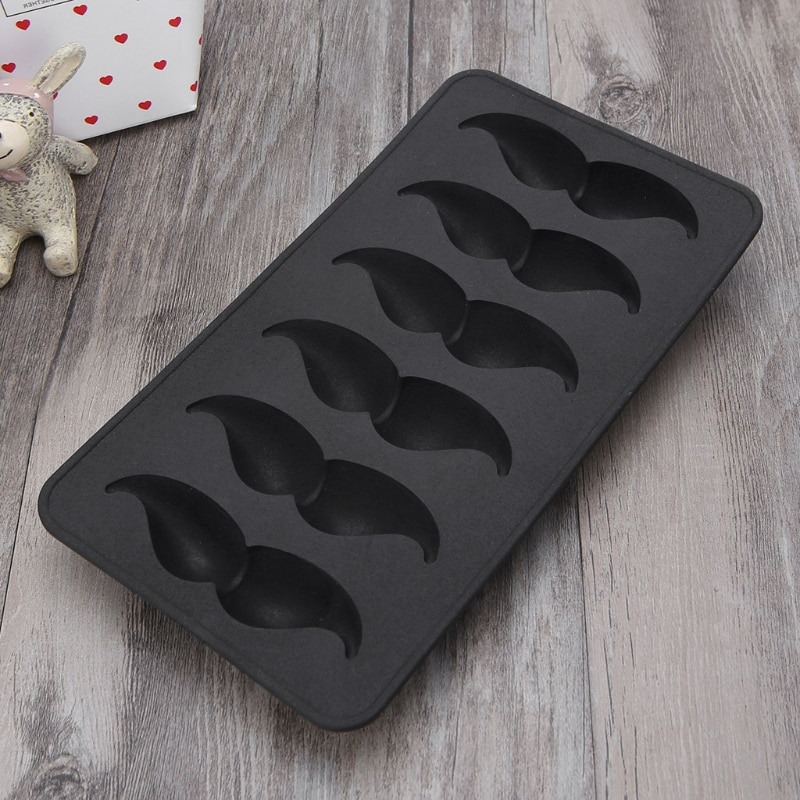 Snor Baard Shaped Silicone Ice Cube Tray Mold Candy Zeep Mould Tool