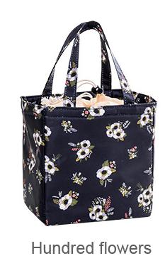 FlamingoThermal Insulated Lunch Bag Waterproof Food Picnic Lunch Box Bag For Women Cute Cuctascaixa termica cooler para praia: Black