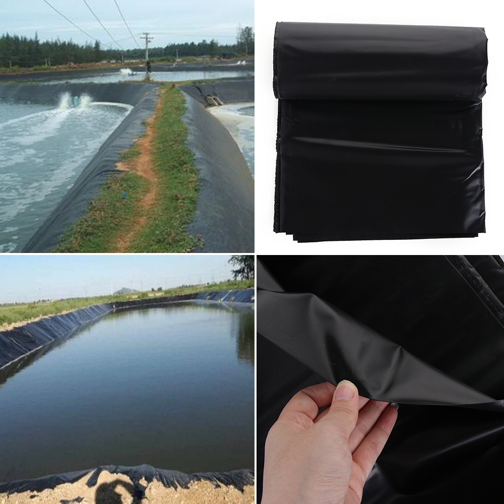 3x2m HDPE Thick Waterproof Fish Pond Liner Garden Pond Landscaping Pool Reinforced Heavy Duty Membrane Liner Cloth