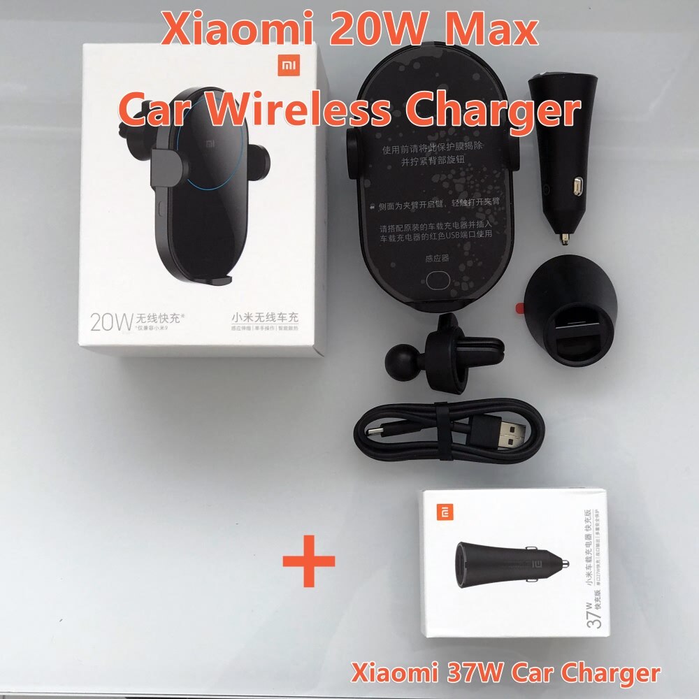 Xiaomi Mi 20W/10w Max Qi Wireless Car Charger Intelligent Infrared Sensor Fast Charging Double cooling Car Phone Holder for Mi 9: 20W n Car Charger