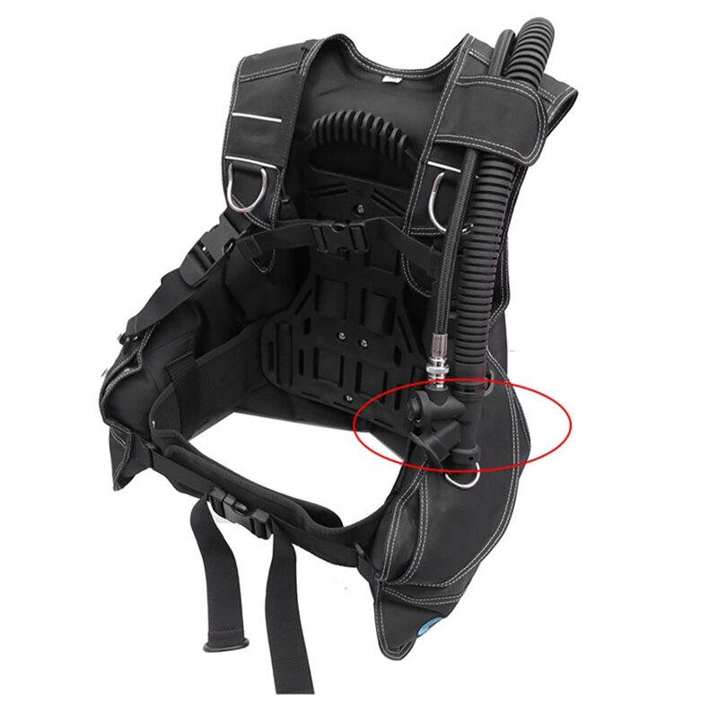 Scuba Diving Universal BCD Power Inflator with Standard Connection with 45 Degree Angled Mouthpiece for Scuba Diving BCD