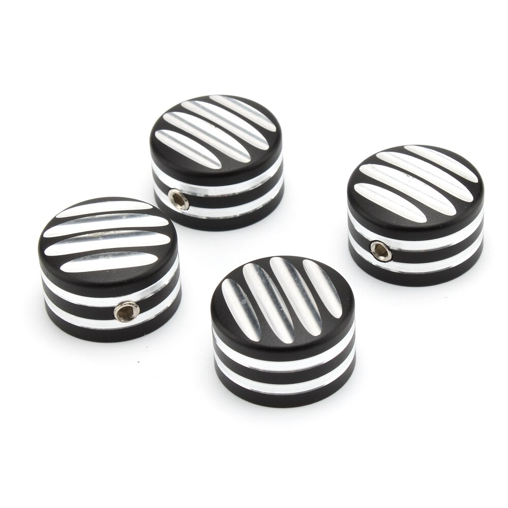 4 pçs vela de ignição parafusos cabeça usinada tampas parafusos porca capa para triumph bonneville t120 preto thruxton r rua twin cup scrambler: Marfim