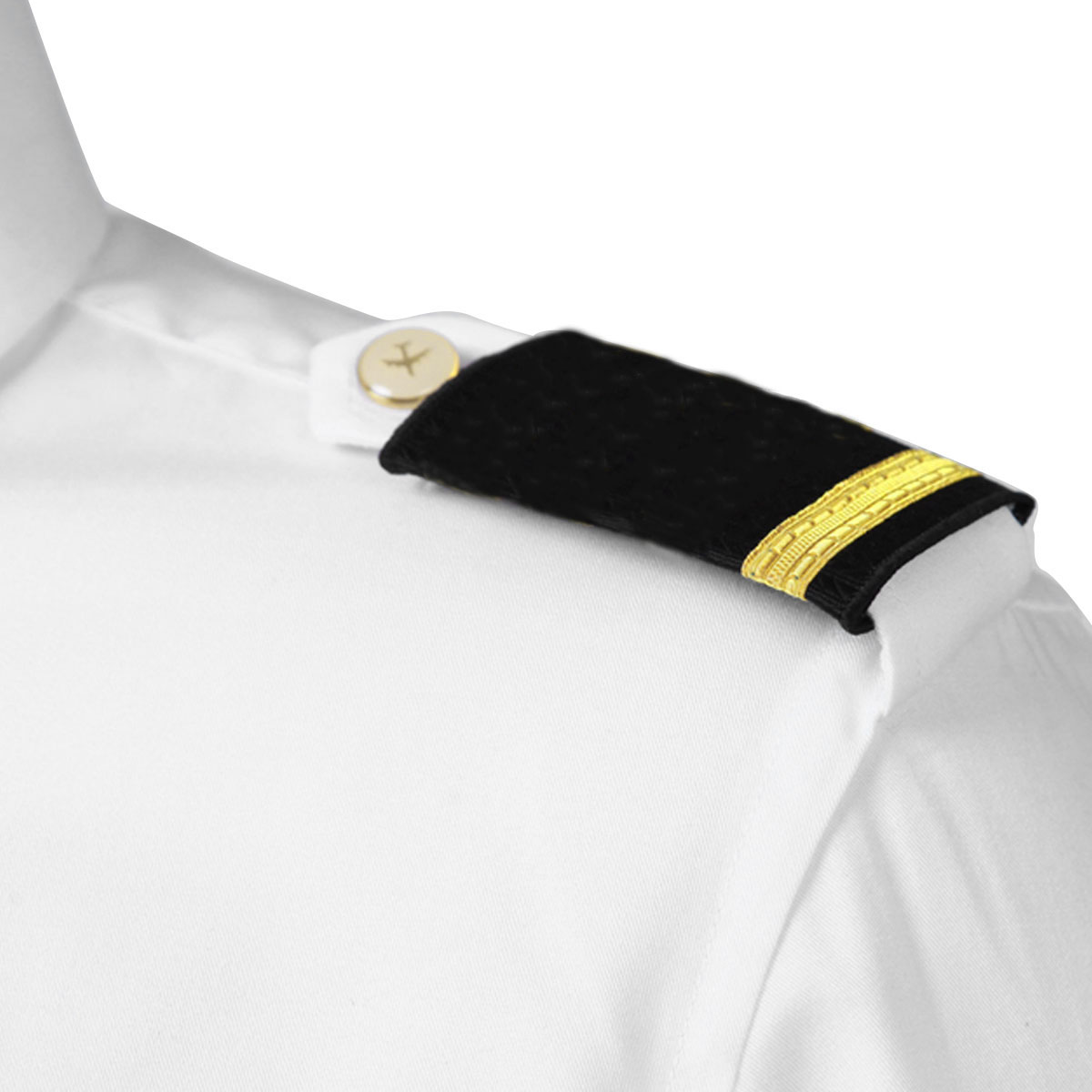1 Paar Een/Twee/Drie/Vier Bar Polyester Materialen Traditionele Professionele Sailor Uniform Epauletten Met Goud nylon Strepen