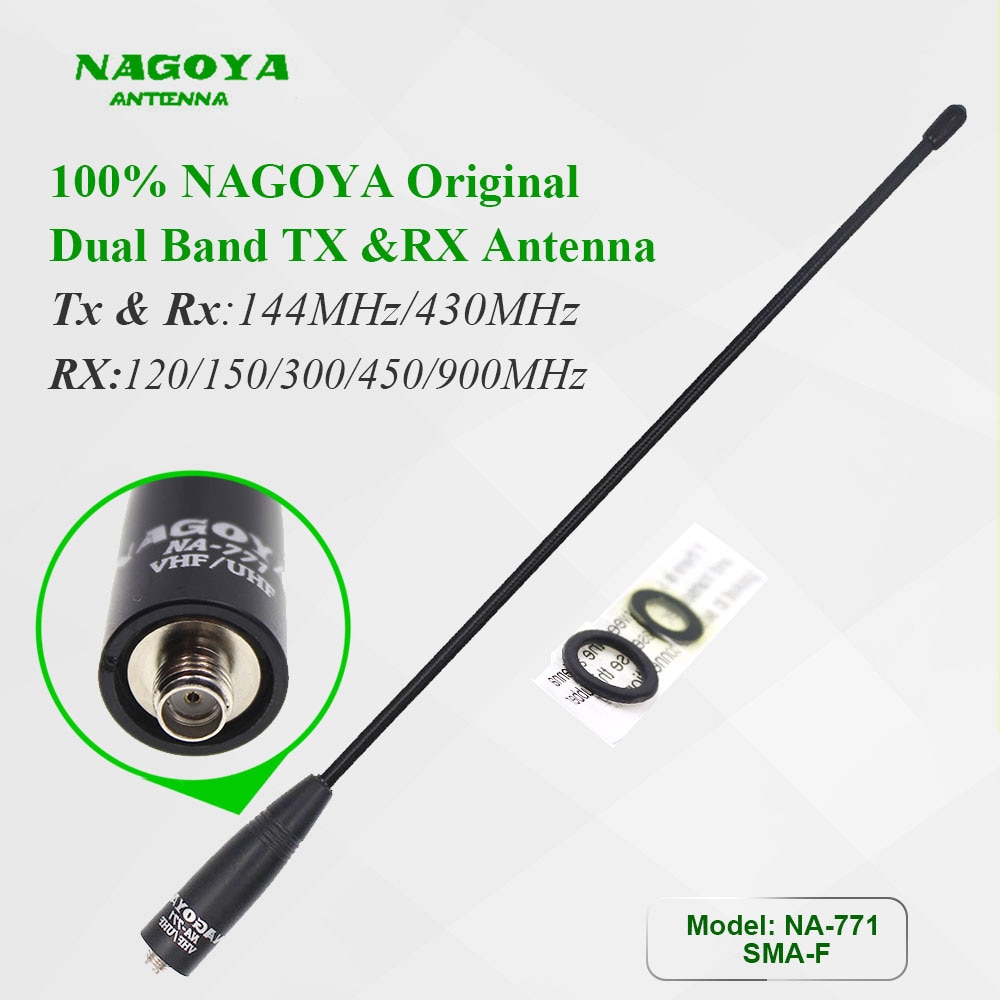 100% Original de Nagoya NA-771 antena de Radio de dos vías SMA hembra para $TERM impacto BaoFeng UV-5R UV-82 BF-888S UV-9R de mano transceptor de