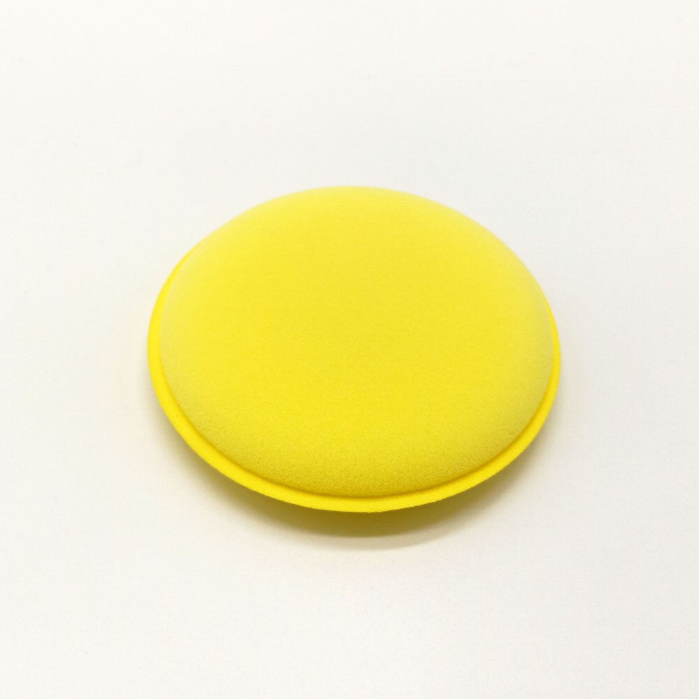 Ronde spons foam hand polijsten pad auto spons wax Polish Schuim Spons Auto Wax Pad auto polijsten kit: Yellow 8pcs