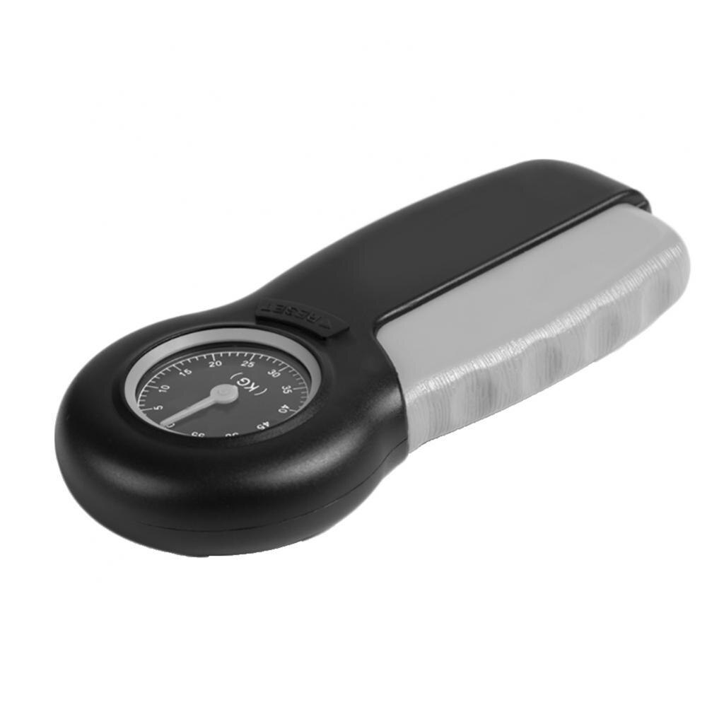 0-55kg Mechanical Pointer Hand Grip Power Force Strength Measure Wrist Training Increase Strength Spring Finger Carpal Expander: Gray