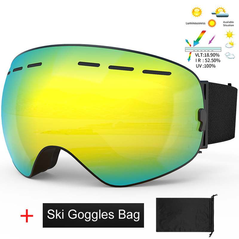 Gafas de esquí de X-TIGER para hombre y mujer, accesorios de esquí para deportes al aire libre, antiniebla, equipo de esquí, novedad de 2022: 6