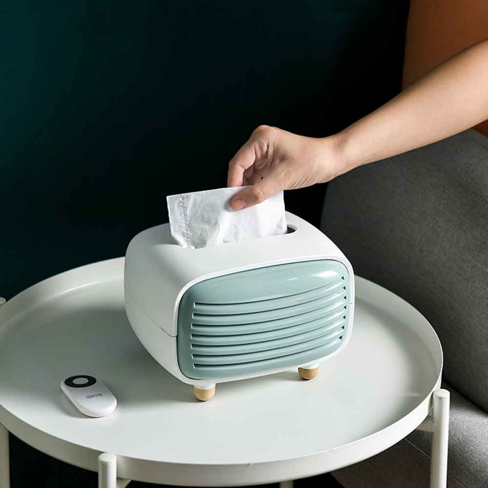 Boîte de mouchoirs en forme de Radio créative, porte-papier en plastique, boîte de rangement de serviettes en papier Chic salon, décoration de maison hôtel Restaurant
