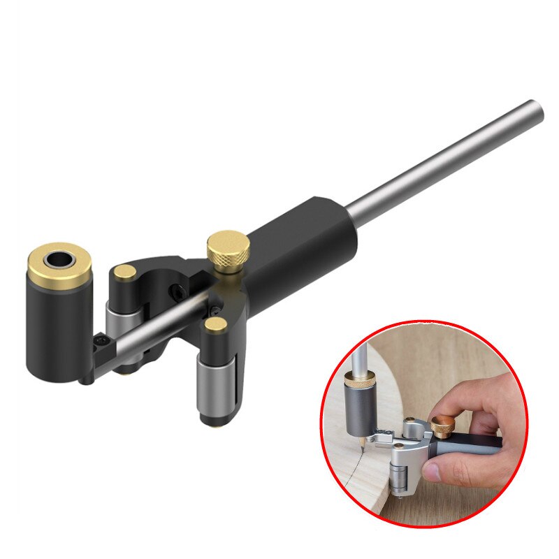 Woodworking Straight Line Arc Curve Scriber Parallel Measuring Tool Carpenter Parallel Wheel Marking Drawing Gauge: Default Title