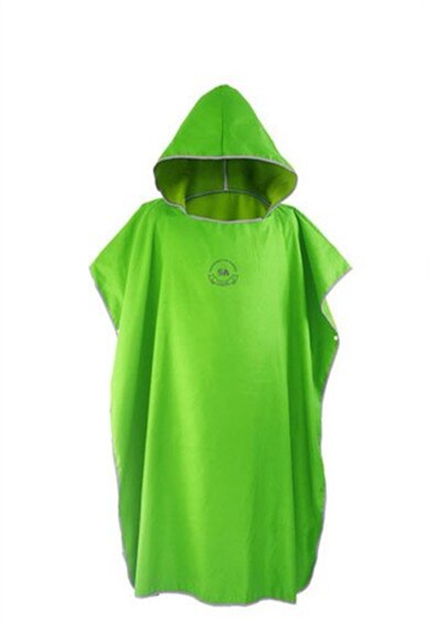 Ensfarget surfe poncho tykke menn og kvinner skift kjortel svømming en størrelse passer alle badekåper i mikrofiber: Kode 3