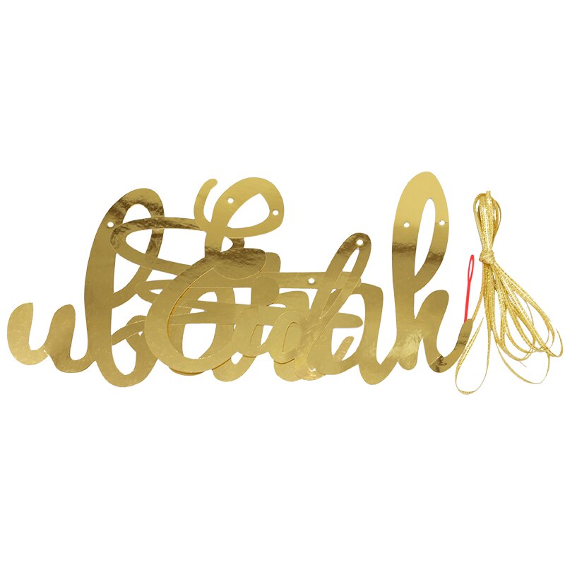 Banderole à paillettes EID MUBARAK, 1 lot, banderole en papier, lettres EID, banderole musulmane islamique Mubarak Ramadan, décoration de maison, fournitures de fête
