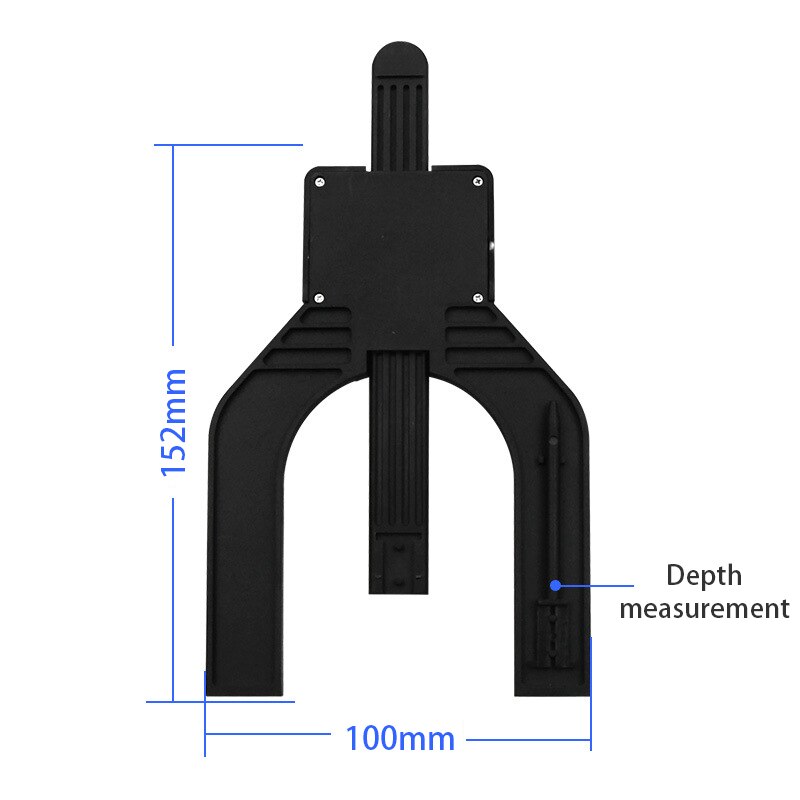 0-80mm Digital Depth Caliper Height Gauge Digital Tread Depth Gauge LCD Magnetic Self Standing Aperture