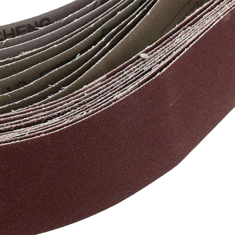 5 Pack Cloth Sanding Belts Sanding Paper Sanding Belts (50mm X 686mm,120 Grit