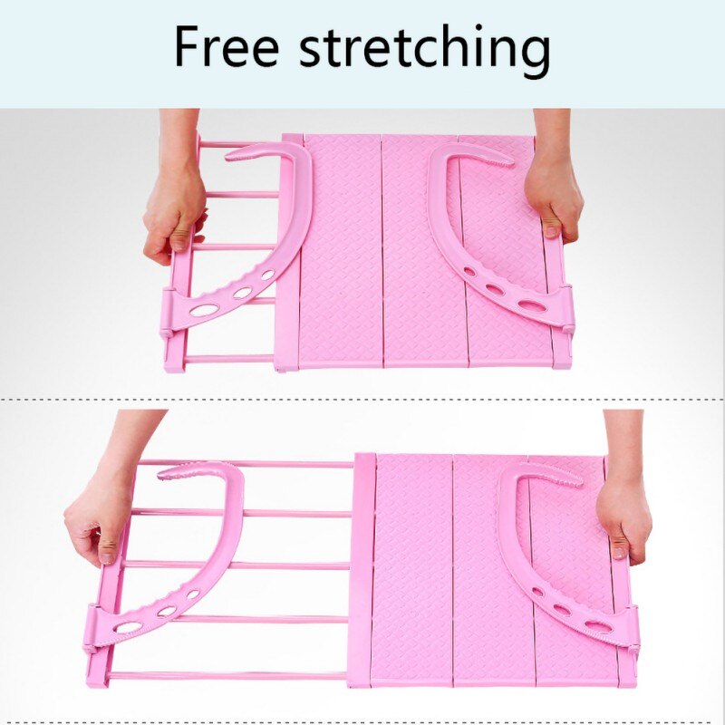 Wonderlife hjem altan hængende hylde justerbar sammenklappelig tøj sko tørrestativ holder