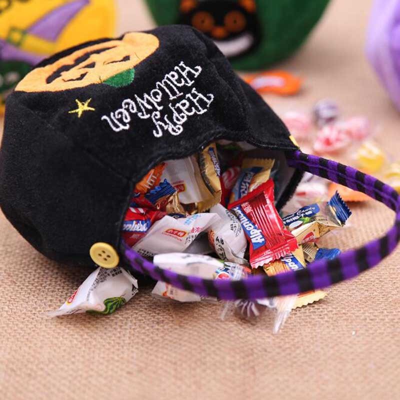 Halloween Pumpkin Candy Cute Bag For Kids Trick Or Treat Festival Party Favor Halloween Party Decoration Supplies