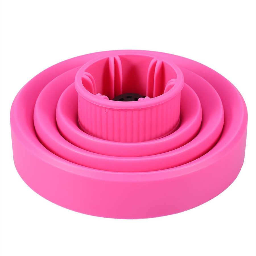 Universal hårkrøll diffuser cover diffuser disk hårtørrer krølletørring blæser hårkrøller styling værktøj tilbehør: Lyserød