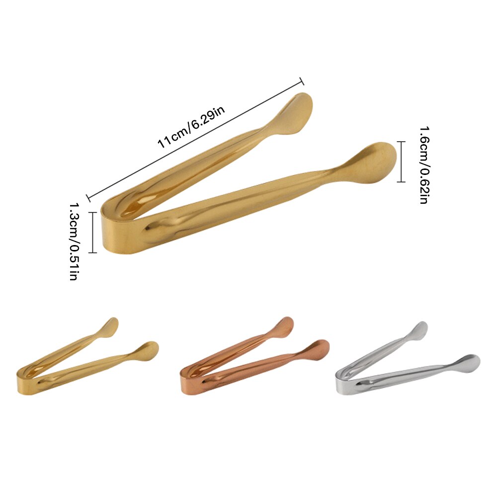 Mini pinzas para azúcar pinzas pequeñas para hielo accesorios de cocina para Bar pinzas para servir hielo Clip Cube pinzas para azúcar para té Café Bar utensilios