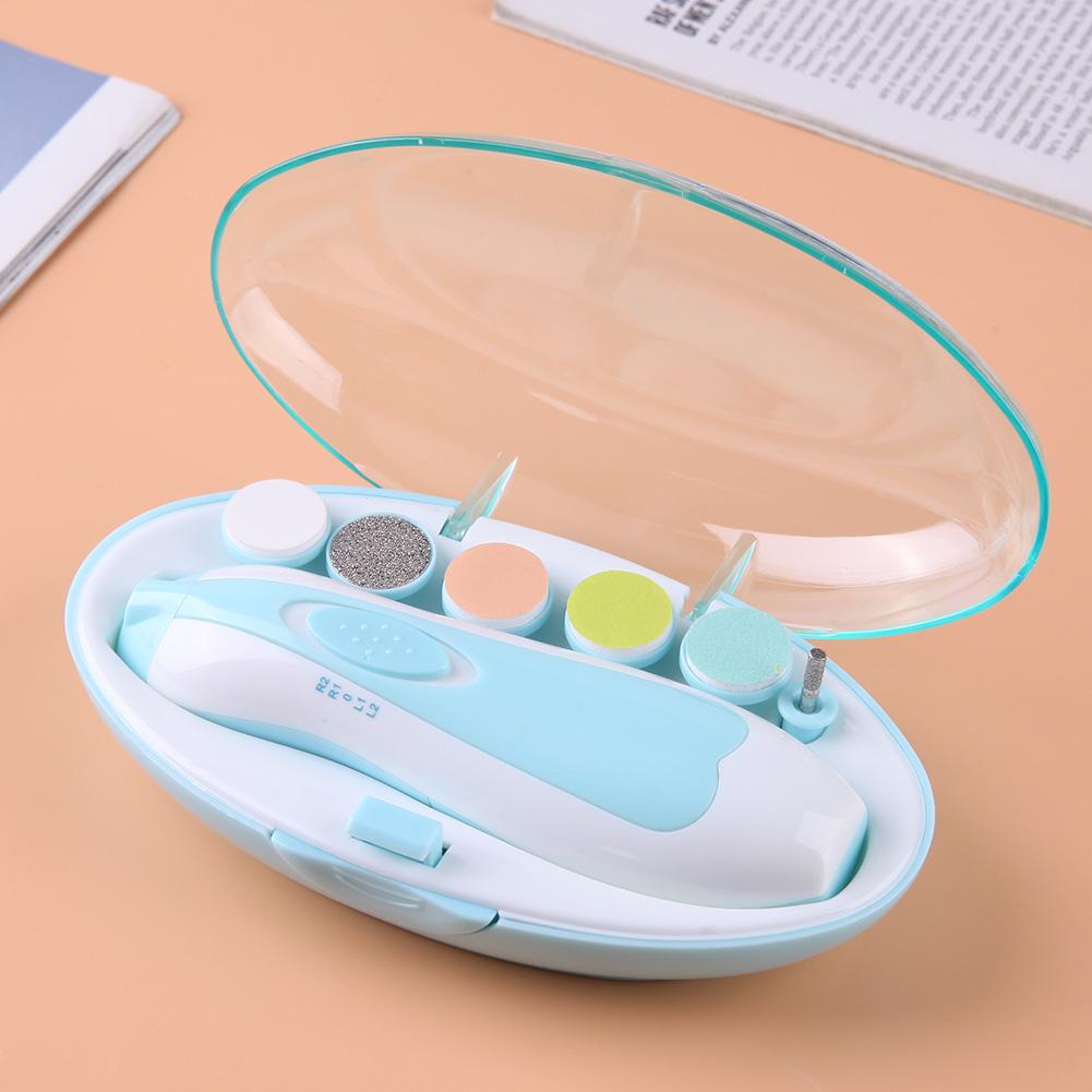 Tagliaunghie per bambini per bambini Manicure elettrico per bambini Pedicure tagliaunghie tagliaunghie Set per la cura delle forbici nuovo nato con 6 pezzi tagliaunghie