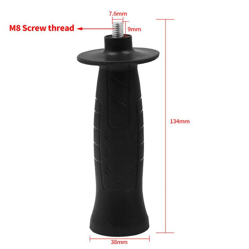 JINRUI Angle grinder handle grinder angle grinder front handle accessories M8 M10 threaded auxiliary side handle: M8
